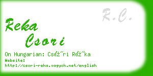 reka csori business card